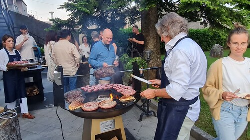 BBQ im Agriturismo Sasso D’oro in Solimbergo.