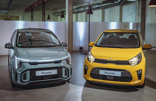 Kia Picanto, 1. und 2. Facelift, 2020 und 2024.