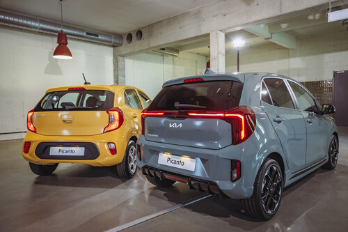 Kia Picanto, 1. und 2. Facelift, 2020 und 2024.