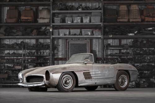 Wird versteigert: 1957er Mercedes-Benz 300 SL Roadster.