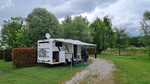 Agriturismo mit dem Eura Profilia 696 EB in Norditalien: Stellplatz in der Agrioasi in Portogruaro.